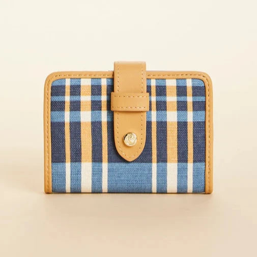 League Mini Wallet Kalalanta Plaid Navy