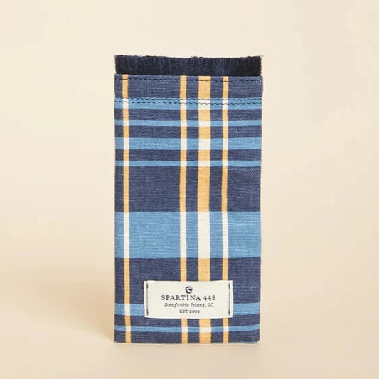 Sunglass Case Kalalanta Plaid Navy