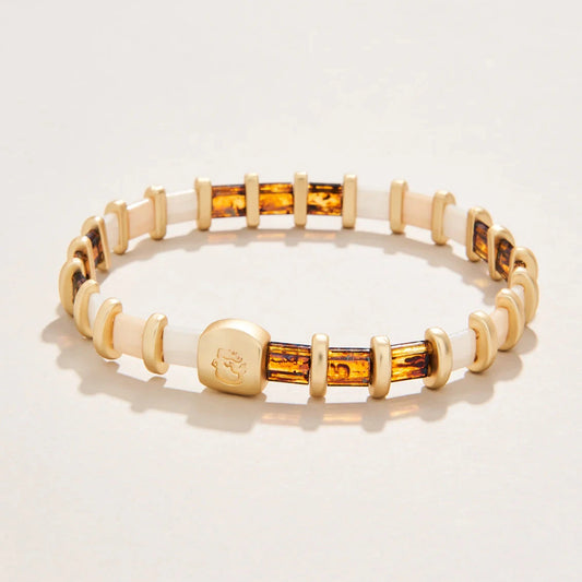 Lila Stretch Bracelet Tortoise/Cream