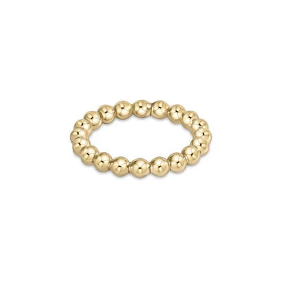 Classic Gold 3mm Bead Ring