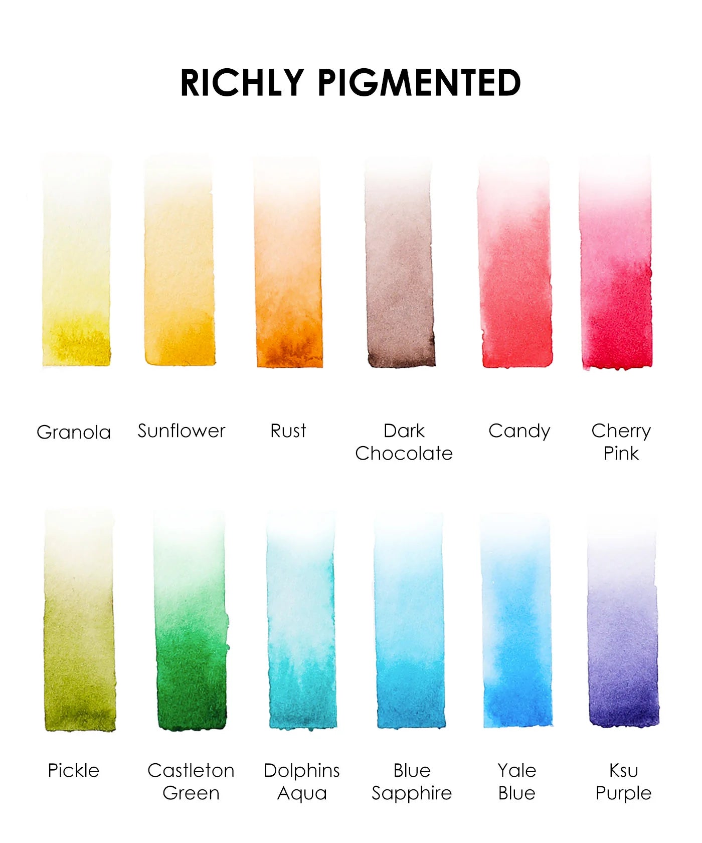 Landscape Watercolor Pocket Set of 12 Colors