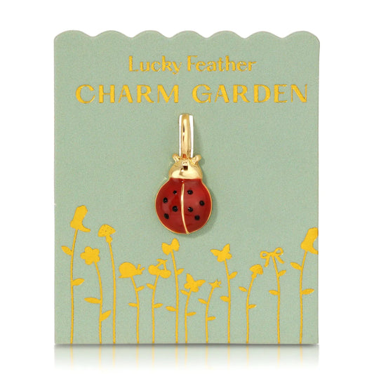 Ladybug Charm Garden Gold Charm