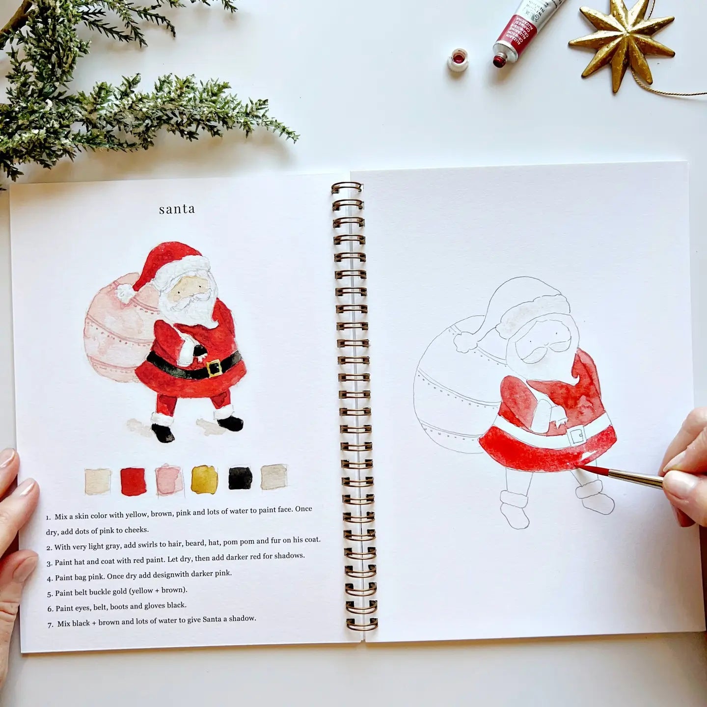 Watercolor Workbook Christmas