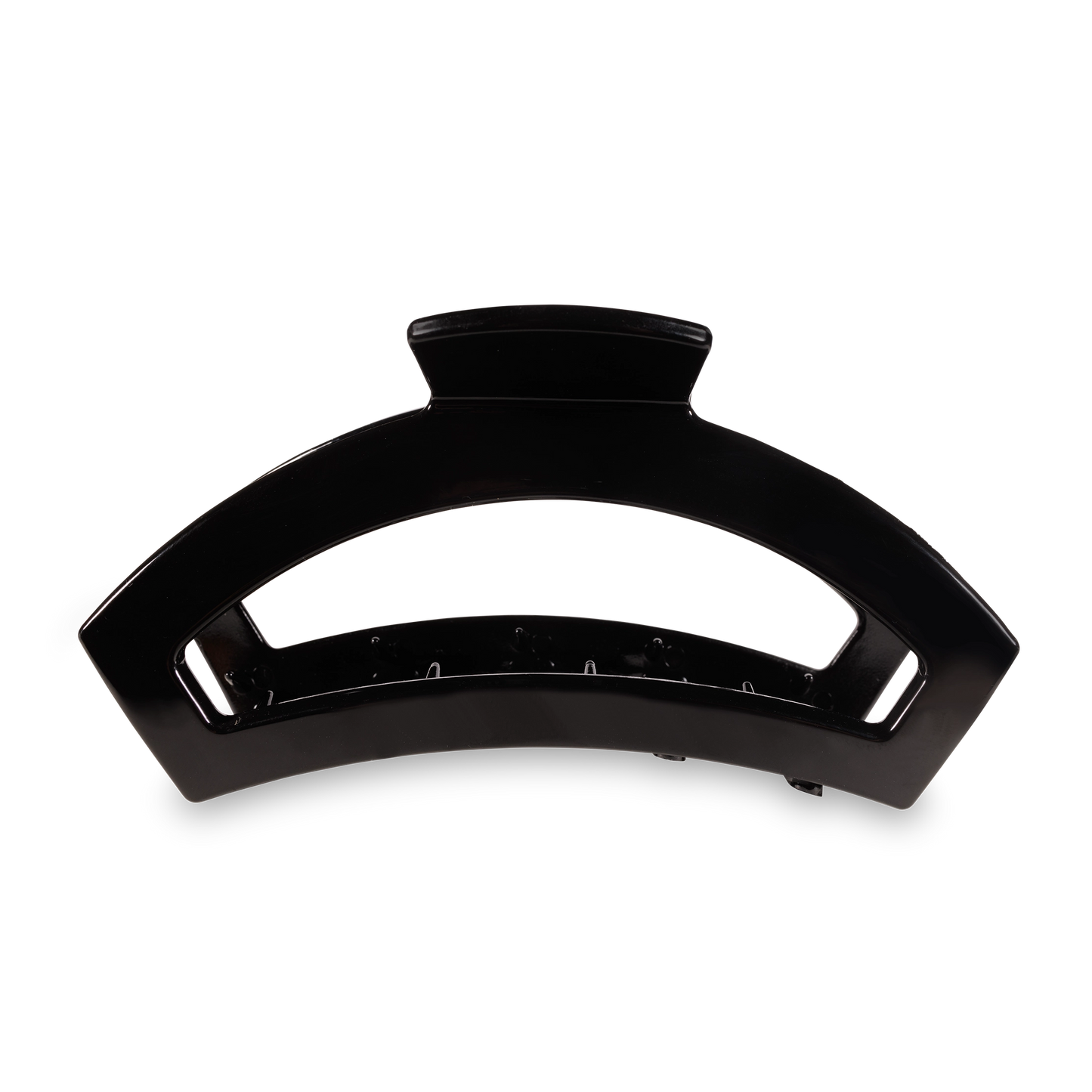 Jet Black Open Large Claw Hair Clip