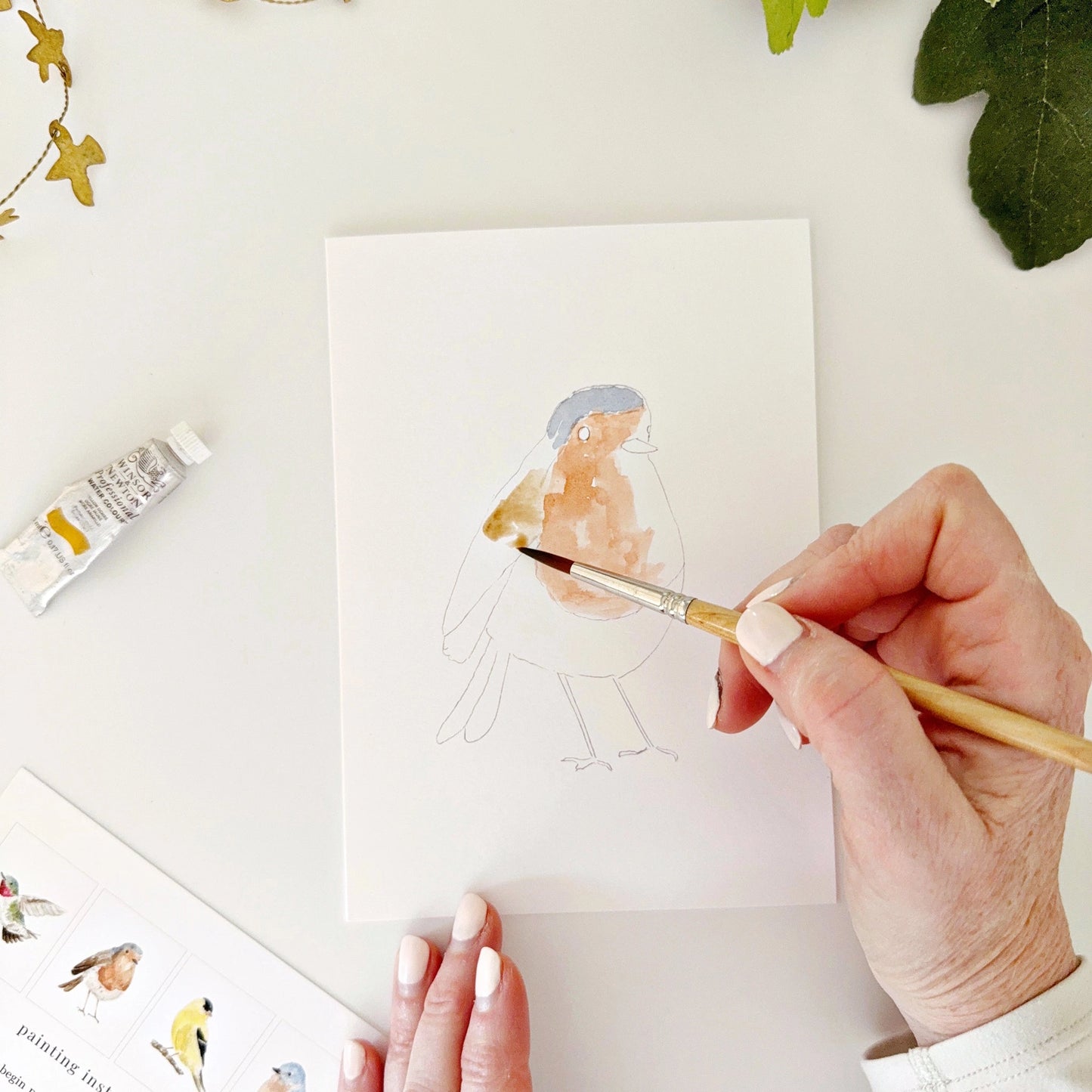 Backyard Birds Paintable Watercolor Notecards