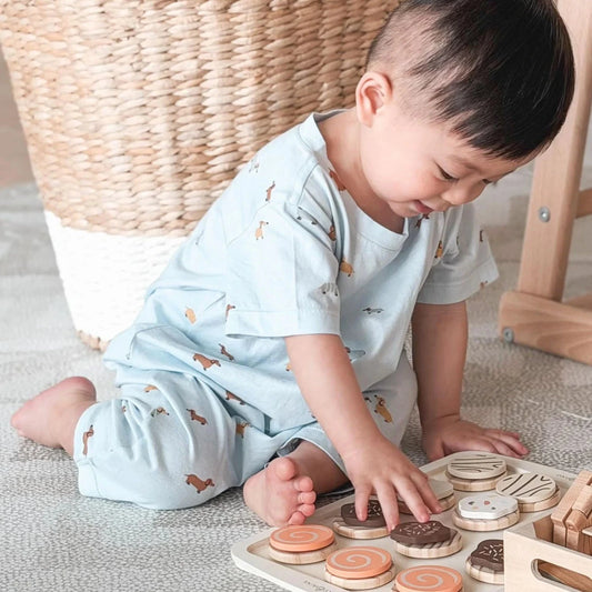 Cotton Shortie Romper Woof