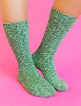 Worlds Softest Sock Ivy Slub Marled Crew