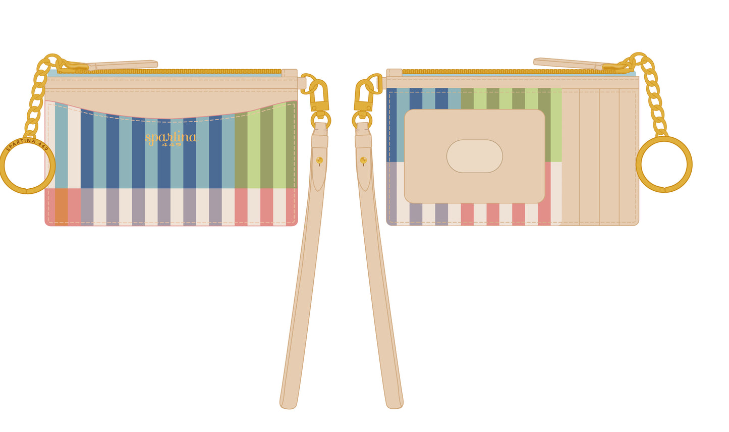Slimcard Coinpurse Overboard Stripe