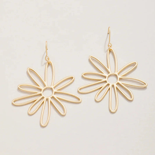 Happy Daisy Earrings Gold