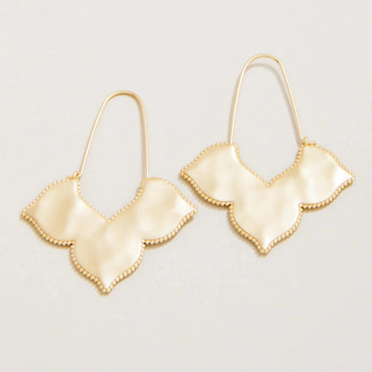 Richmond Hill Wire Hoop Earrings Gold