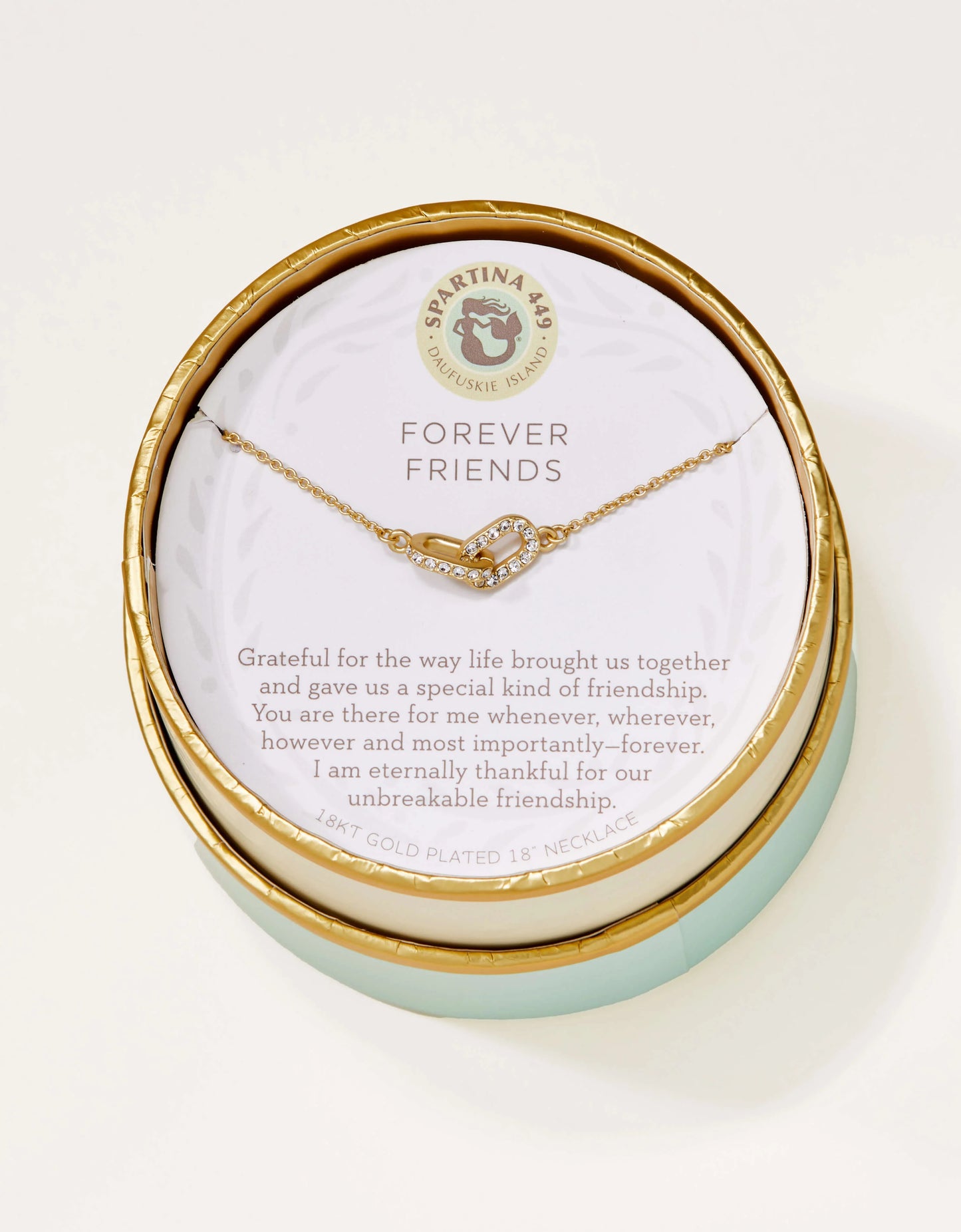 Sea La Vie Necklace 18" Forever Friends/Links Gold