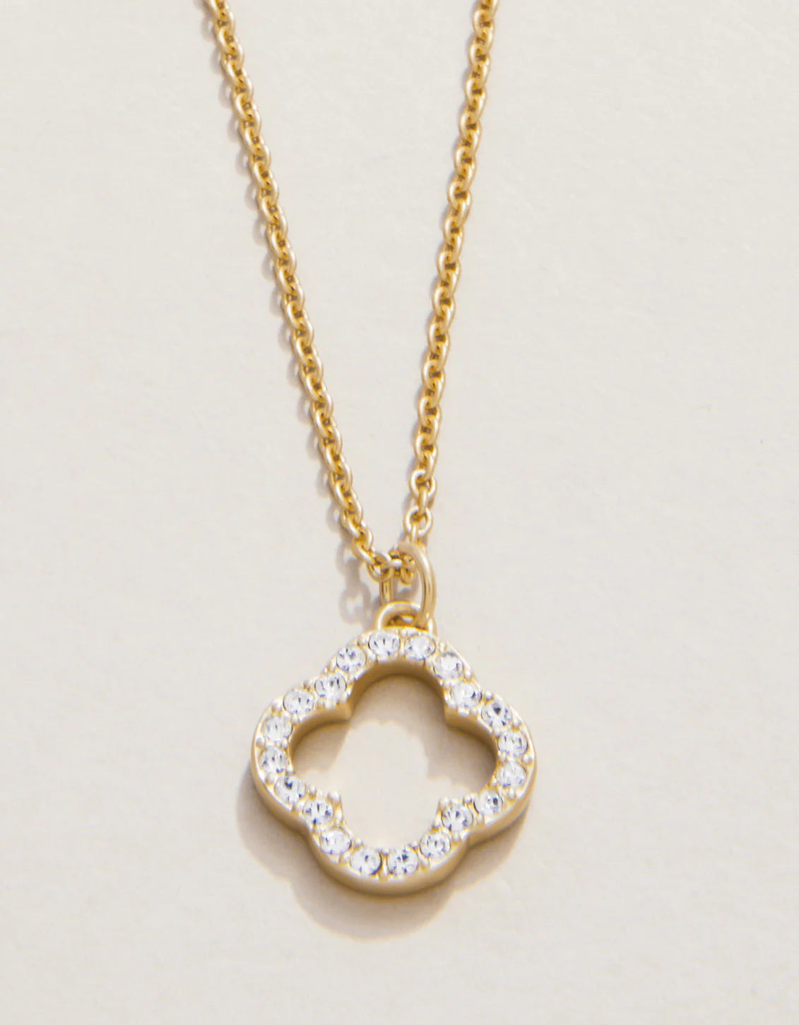 Sea La Vie Necklace 18" Lucky One/Quatrefoil Gold