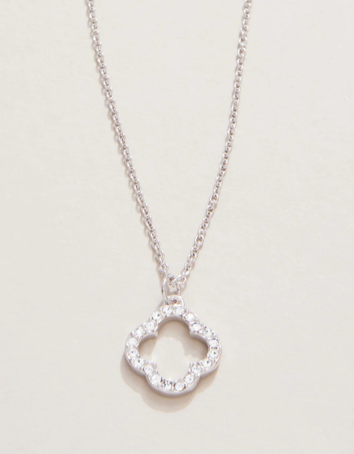 Sea La Vie Necklace 18" Lucky One/Quatrefoil Silver