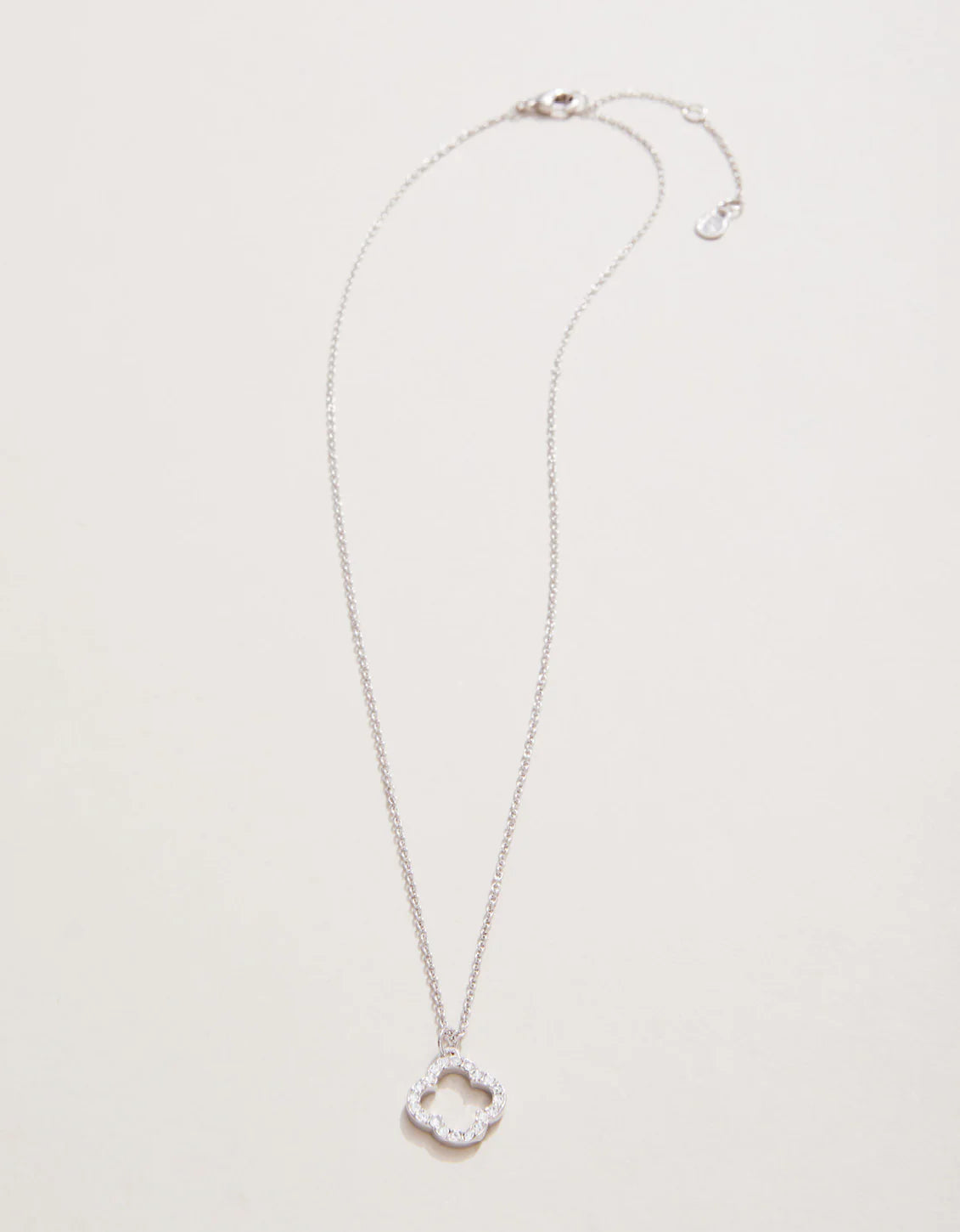 Sea La Vie Necklace 18" Lucky One/Quatrefoil Silver