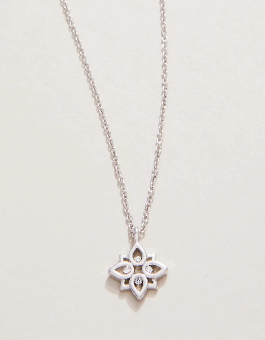 Sea La Vie Necklace 18" Never Give Up/Lotus Silver