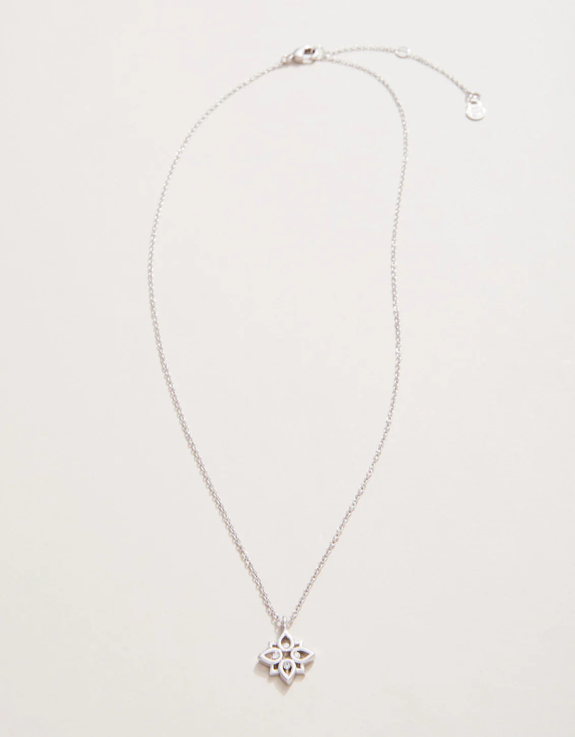 Sea La Vie Necklace 18" Never Give Up/Lotus Silver