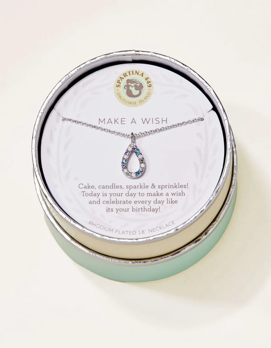 Sea La Vie Necklace 18" Make a Wish/Flame Silver
