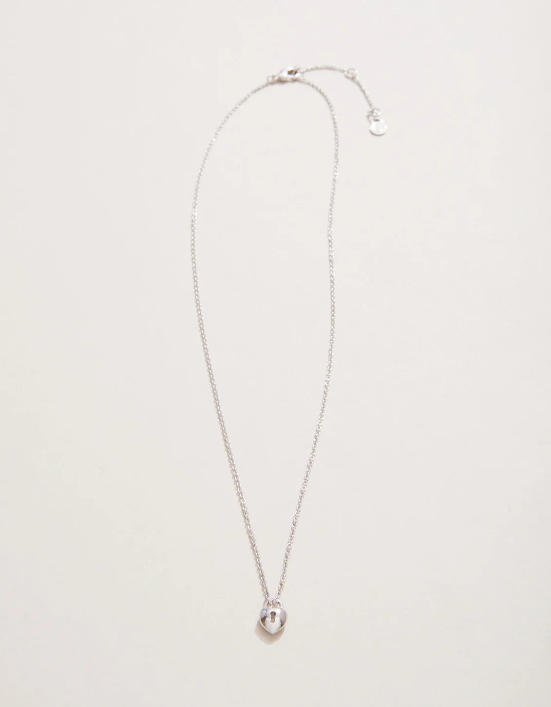 Sea La Vie Necklace 18" Best Friends/Heart Key Silver (2 piece set)