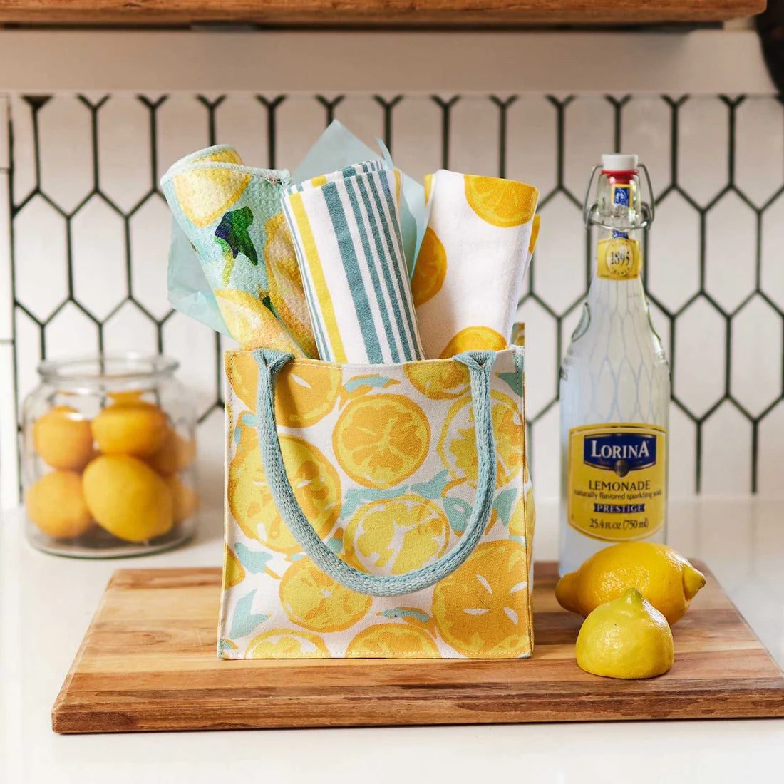 Lemon Slices Itsy Bitsy Tote Canvas