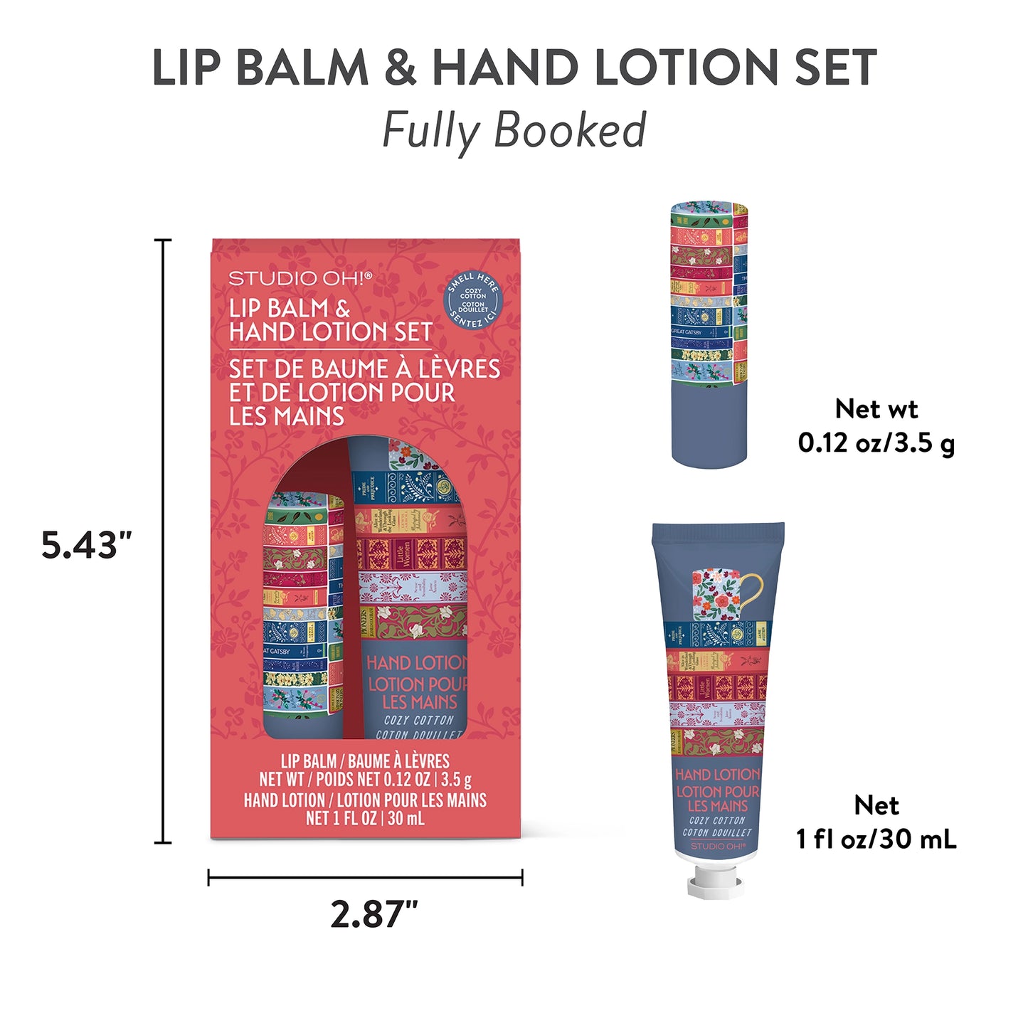 Fully Booked Lip Balm & Hand Lotion Set