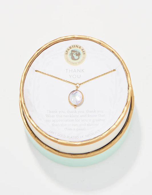 Sea La Vie Necklace 18" Thank You/Coin