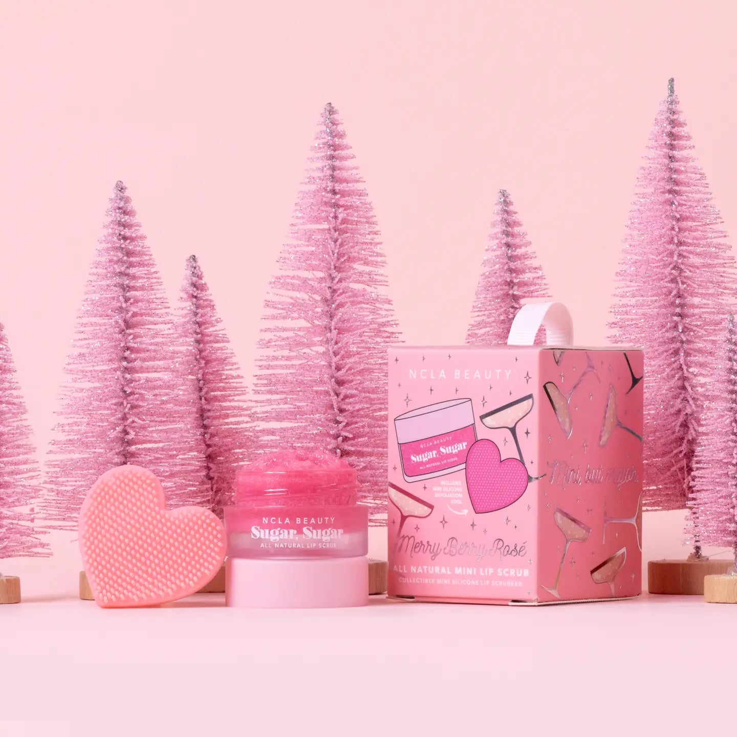 Merry Berry Rose Swirl Lip Scrub Ornament Gift Set