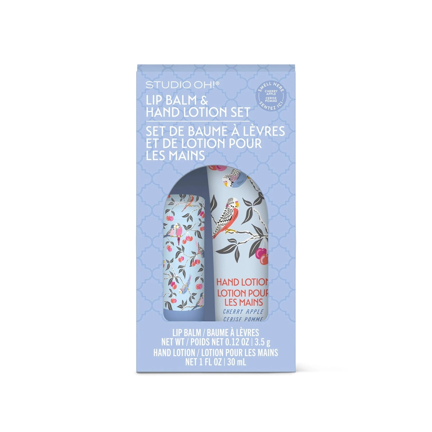 Birds in the Cherry Tree Lip Balm & Hand Lotion Set