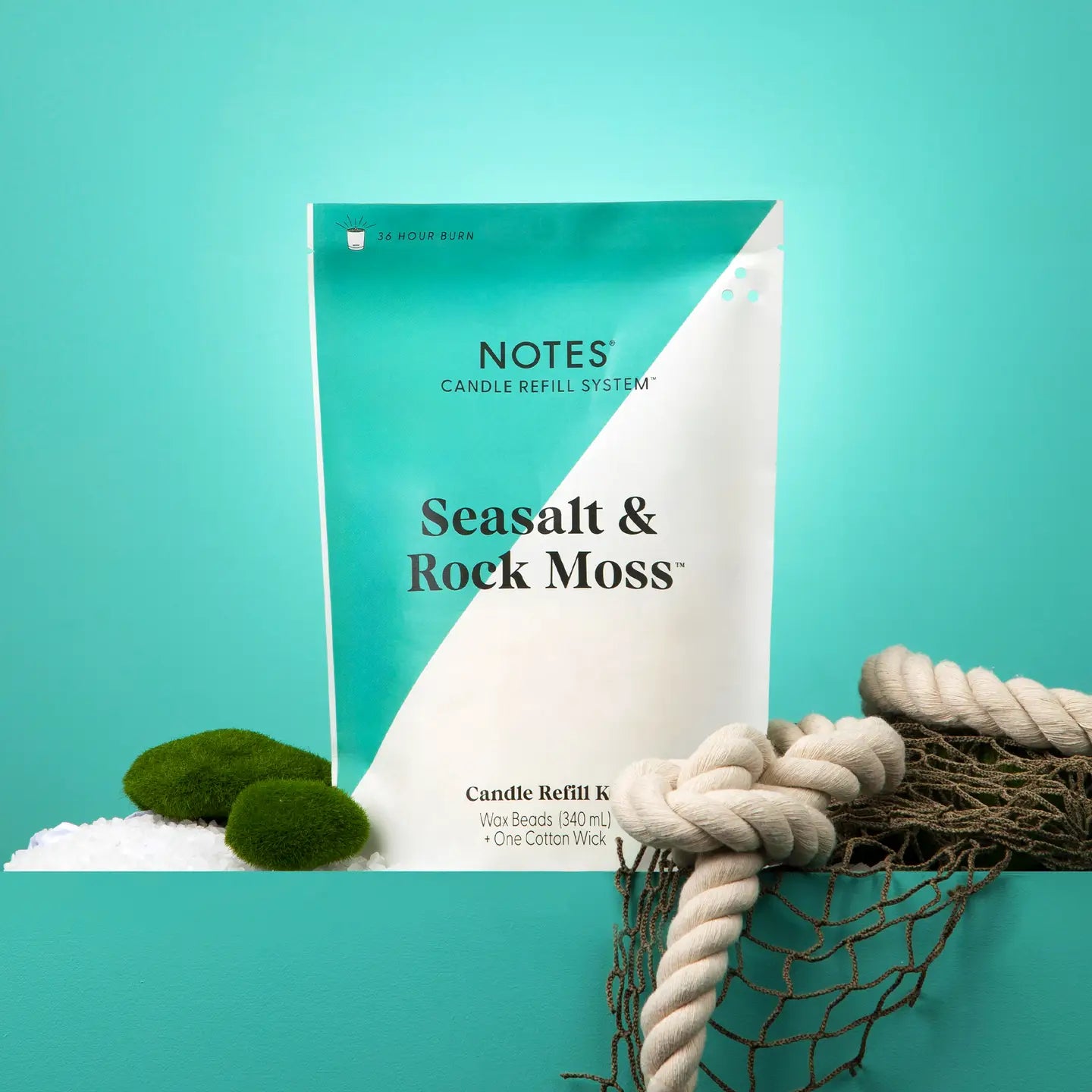 Candle Refill Kit Sea Salt & Rock Moss
