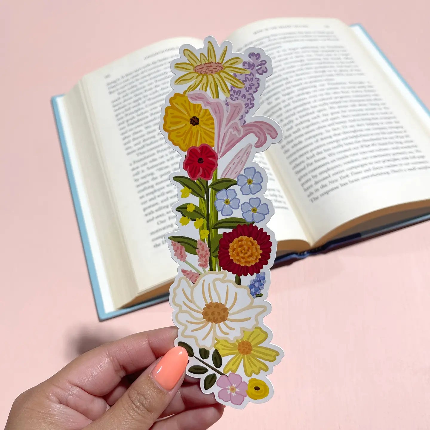 Wildflowers Die Cut Bookmark