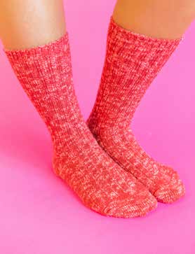 Worlds Softest Sock Strawberry Slub Marled Crew