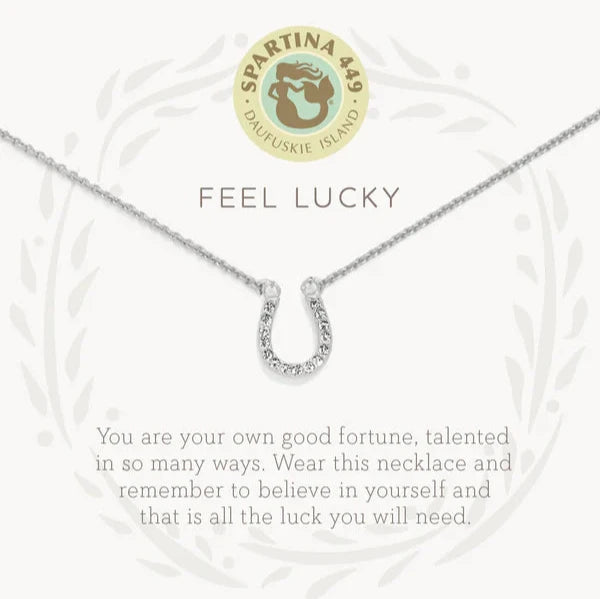 Sea La Vie Necklace Feel Lucky Horseshoe Silver