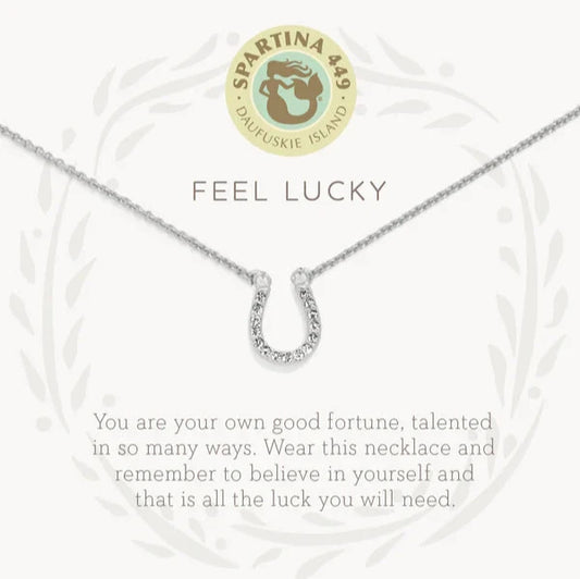 Sea La Vie Necklace Feel Lucky Horseshoe Silver