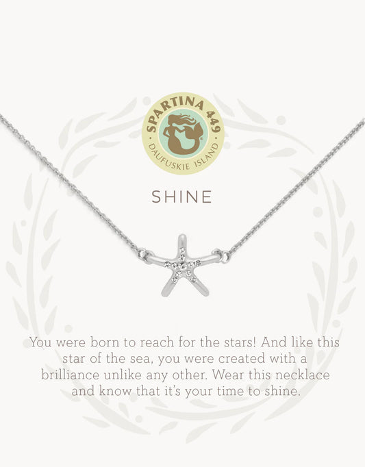 Sea La Vie Necklace Shine Starfish Silver