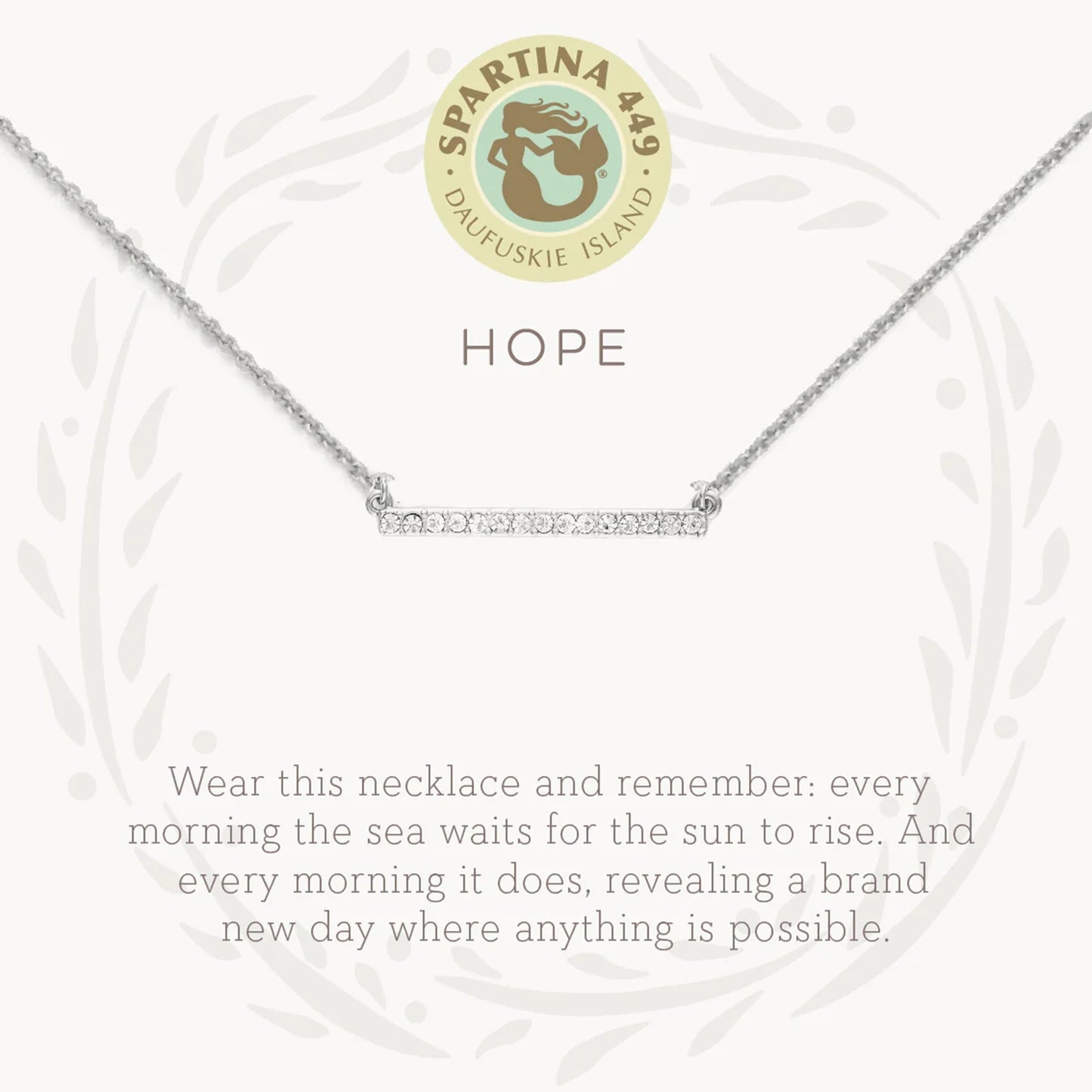 Sea La Vie Necklace 18" Hope/Horizon Silver