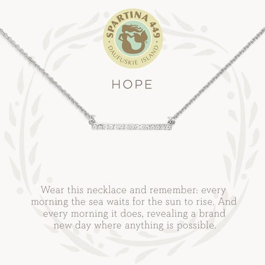 Sea La Vie Necklace 18" Hope/Horizon Silver