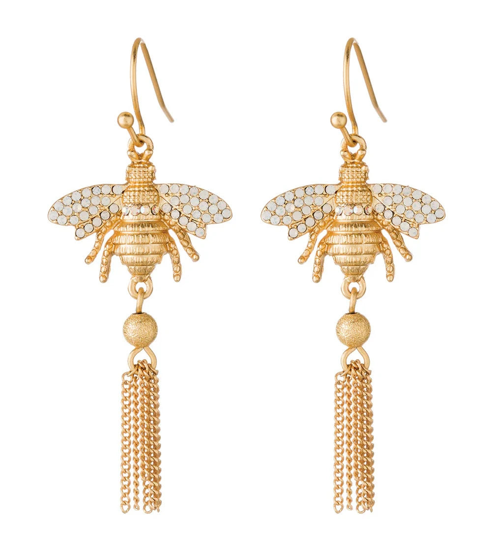 Bee Tassel Earrings