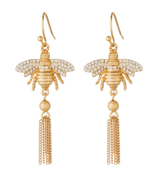 Bee Tassel Earrings