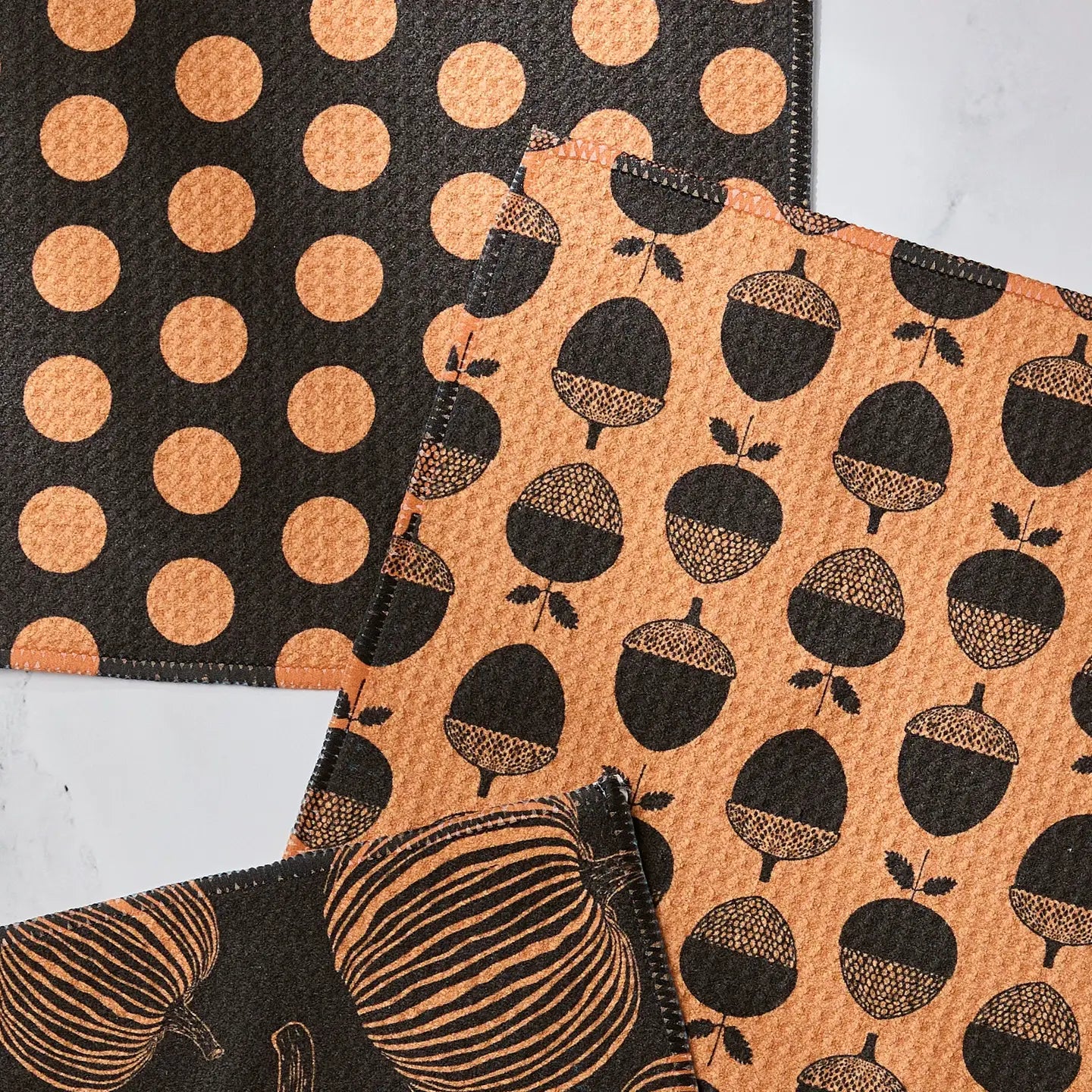 Autumn Noir Dishcloth Set of 3
