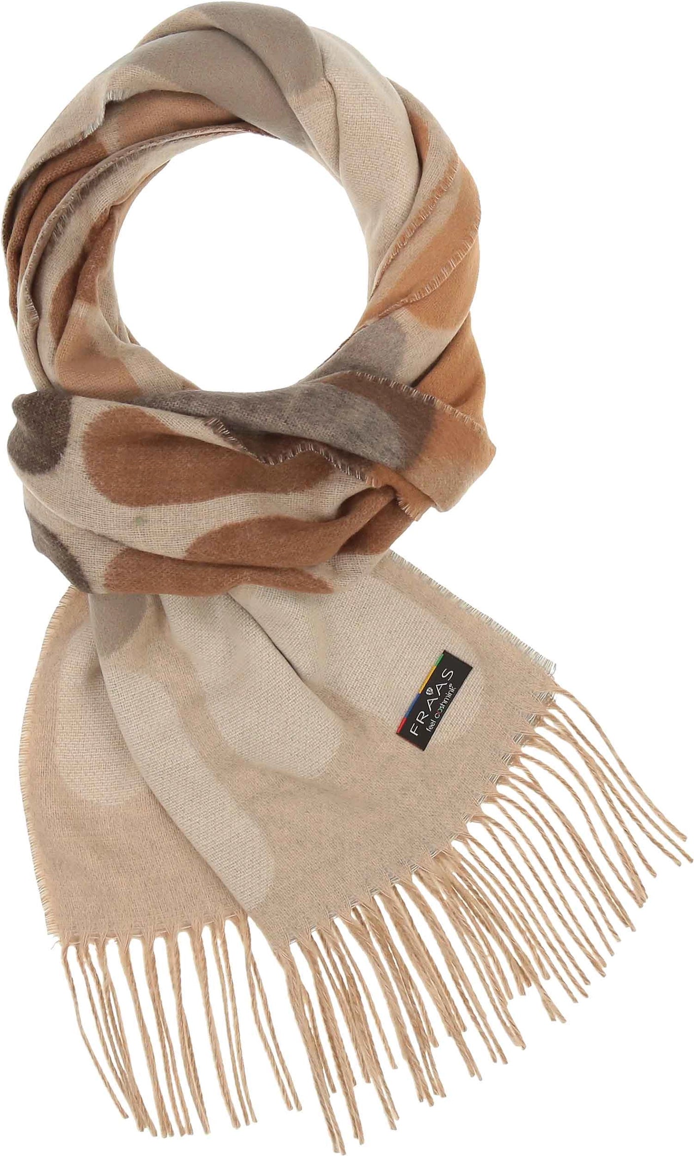 Elongated Dots Cashmink Scarf Sand