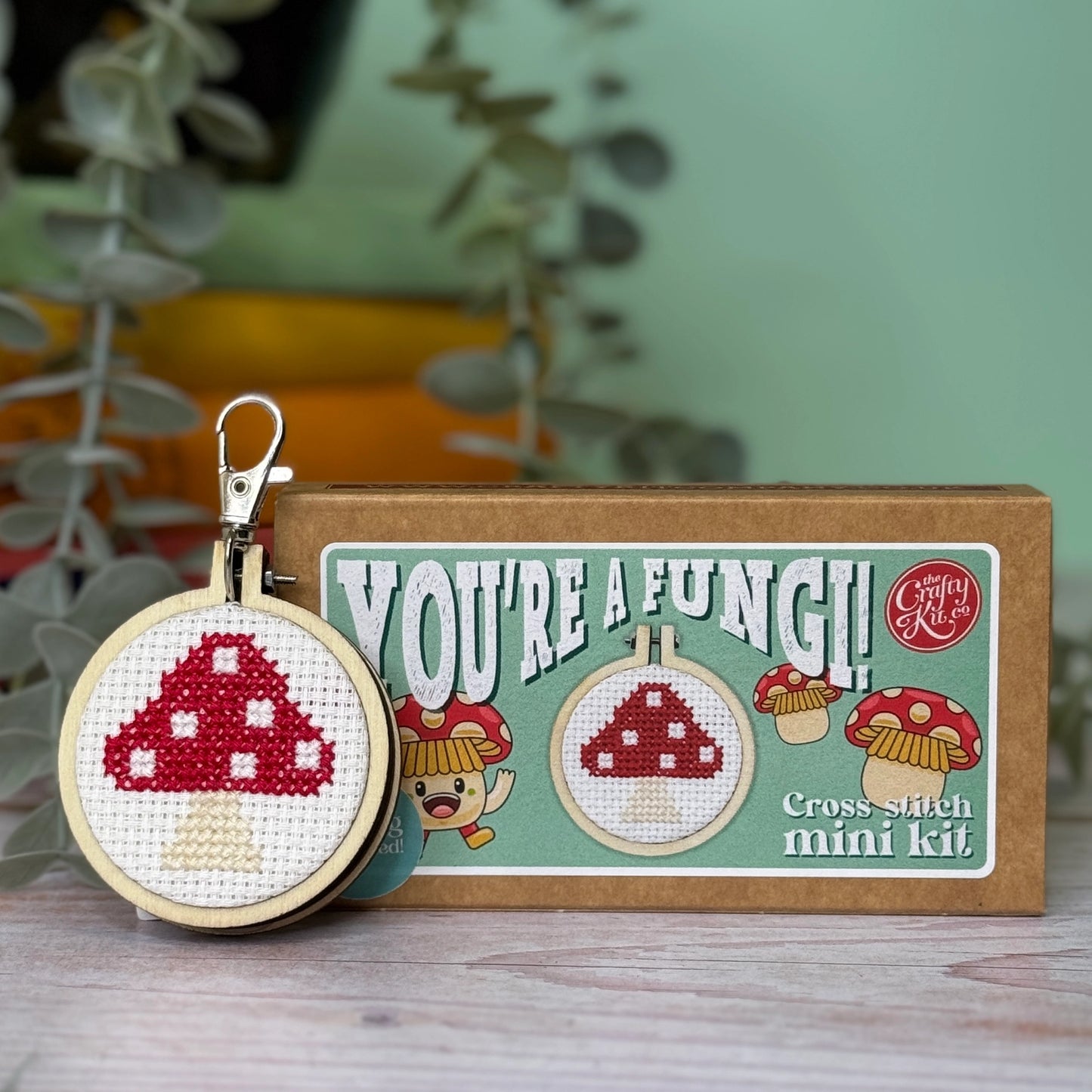 "You're a Fungi" Mini Matchbox Cross Stitch Kit