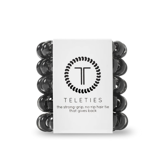 Jet Black Tiny Hair Ties
