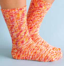 Worlds Softest Sock Ragg Crew Orange