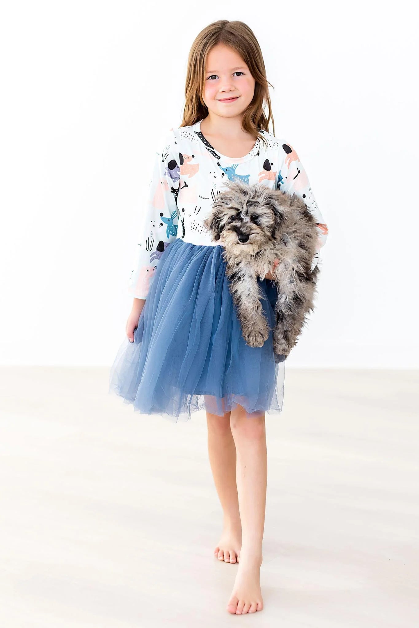Furever Friends Long Sleeve Tutu Dress