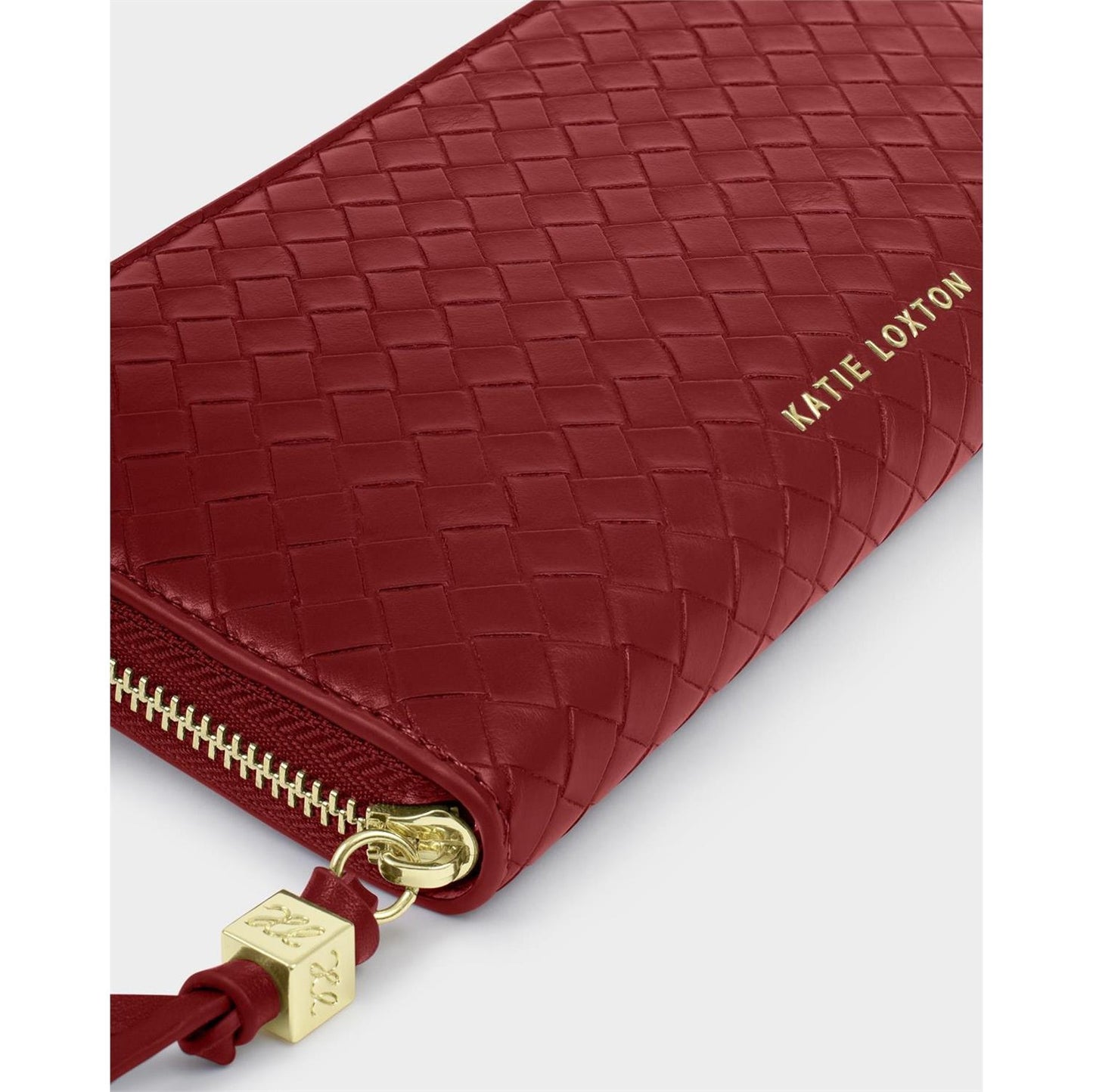 Crimson Nova Woven Texture Large Wallet/Clutch