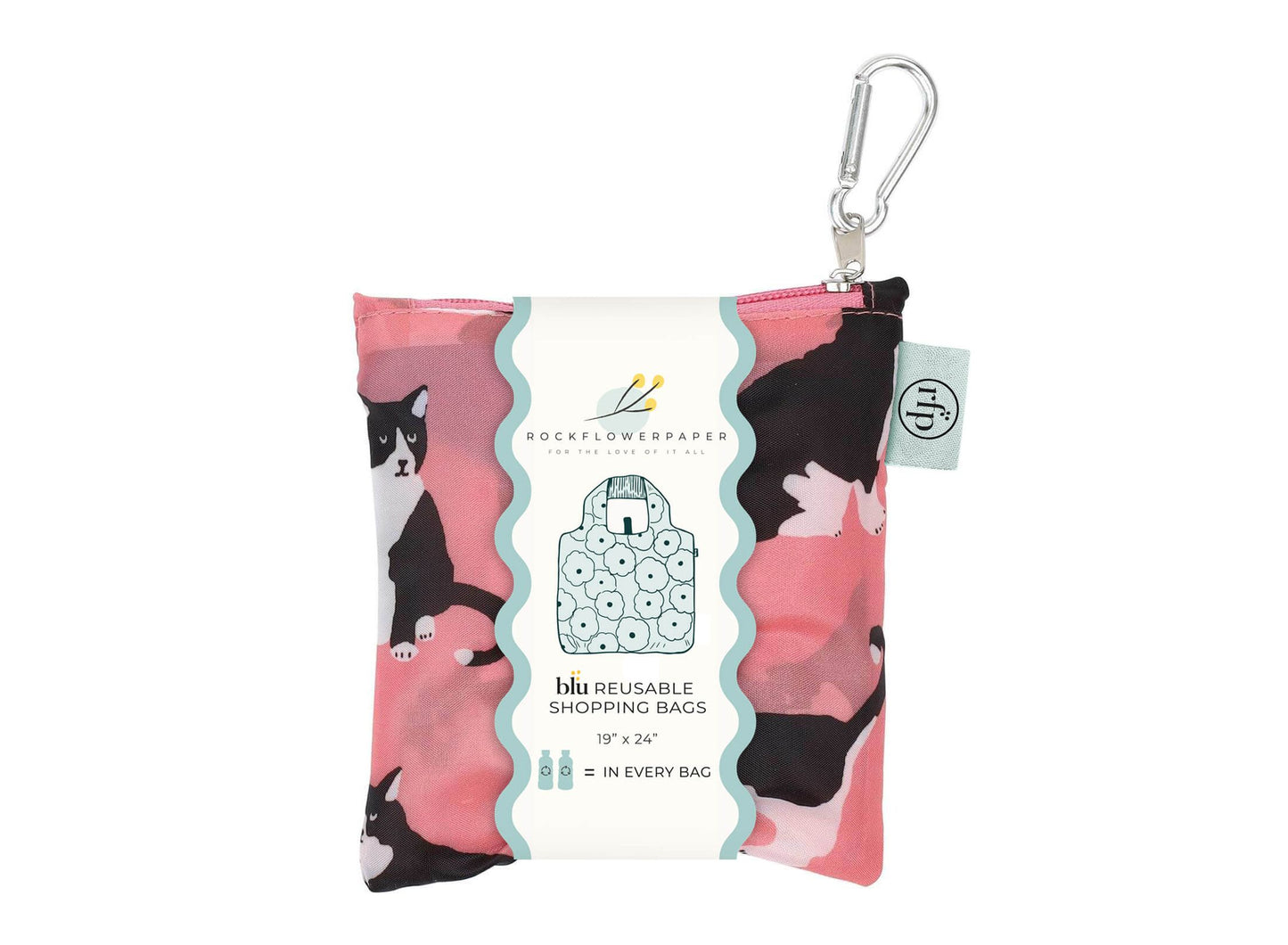 Kitties Blu Bag in a Pouch