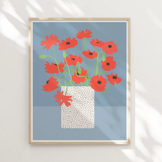 Icelandic Poppies Art FRAMED