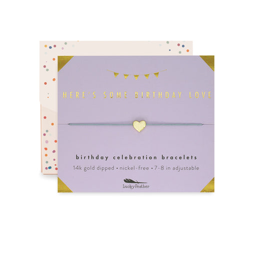 Here's Some Birthday Love Gold Bracelet