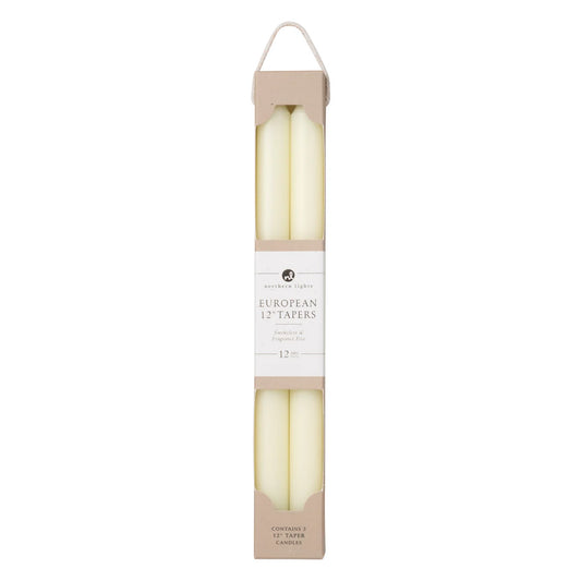 Ivory 12" Tapers 2pk
