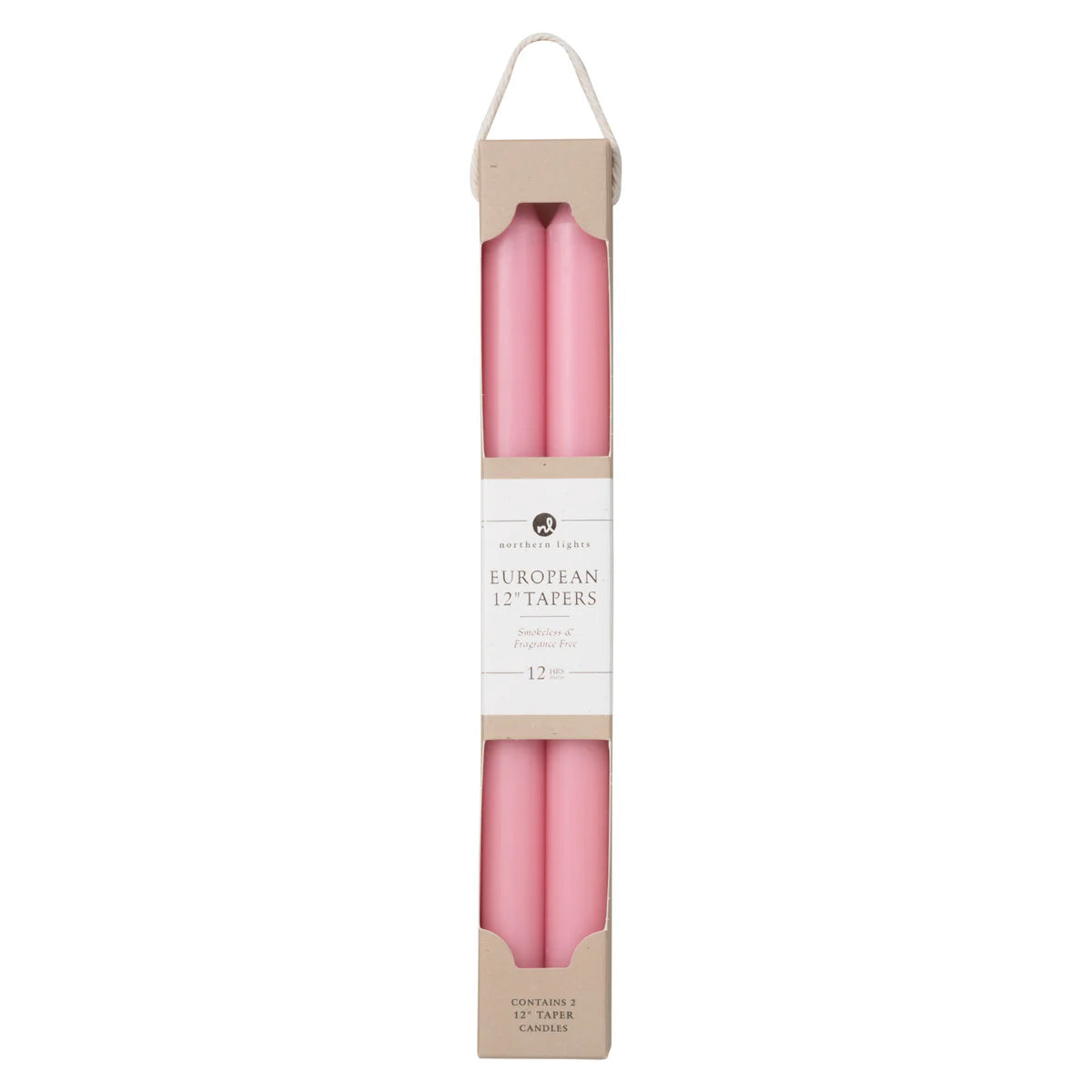 Soft Pink 12" Tapers 2pk