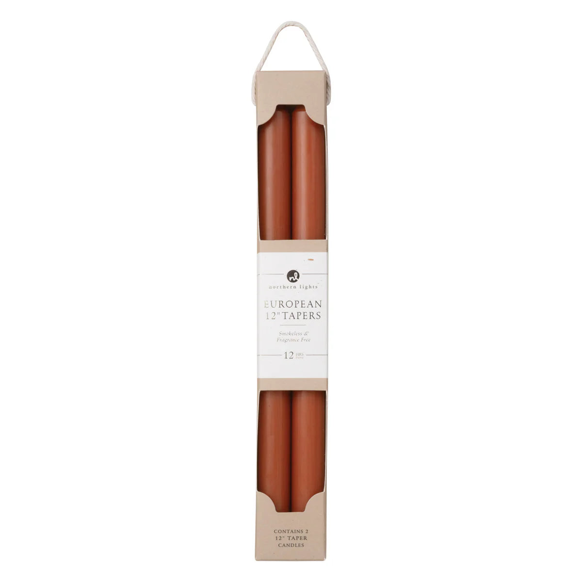 Terra Cotta 12" Tapers 2pk